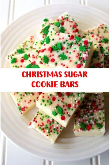 CHRISTMAS SUGAR COOKIE BARS – just Recettes