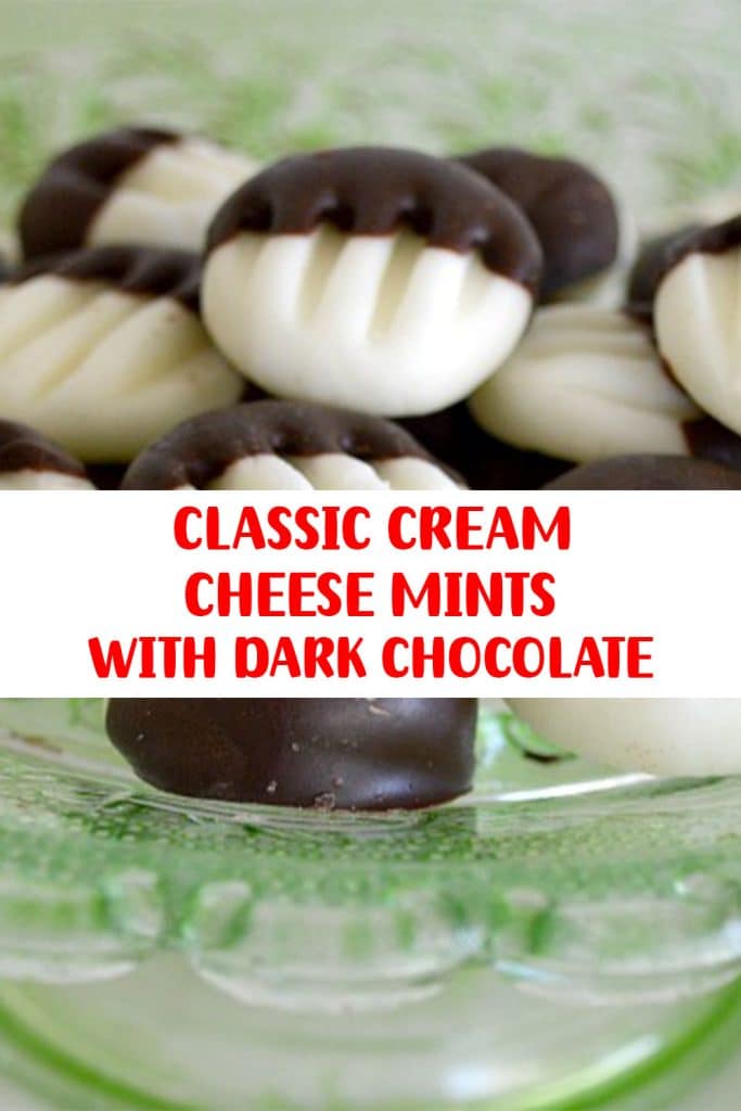 CLASSIC CREAM CHEESE MINTS WITH DARK CHOCOLATE 3