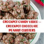 CROCKPOT CANDY VIDEO – CROCKPOT CHOCOLATE PEANUT CLUSTERS 2