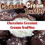 Chocolate Coconut Cream Truffles 2