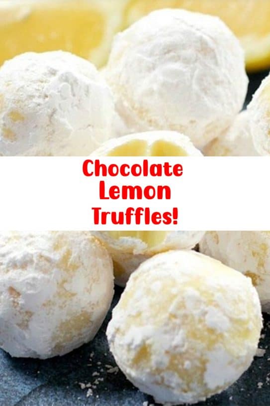 Chocolate Lemon Truffles! – just Recettes
