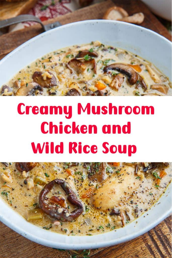 Creamy Mushroom Chicken and Wild Rice Soup 3