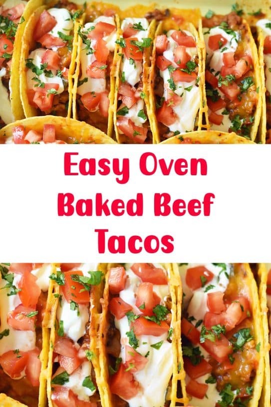 Easy Oven Baked Beef Tacos - the kind of cook recipe