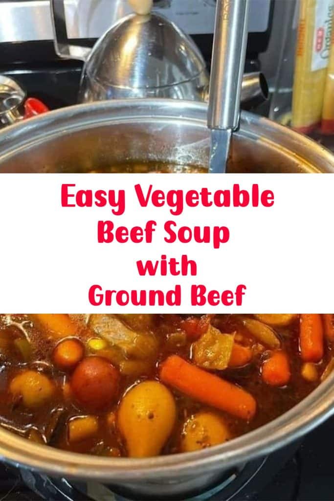 Easy Vegetable Beef Soup with Ground Beef 3