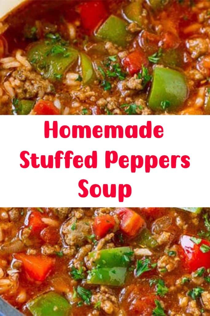 Homemade Stuffed Peppers Soup 3