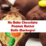 No-Bake Chocolate Peanut Butter Balls (Buckeyes) 2