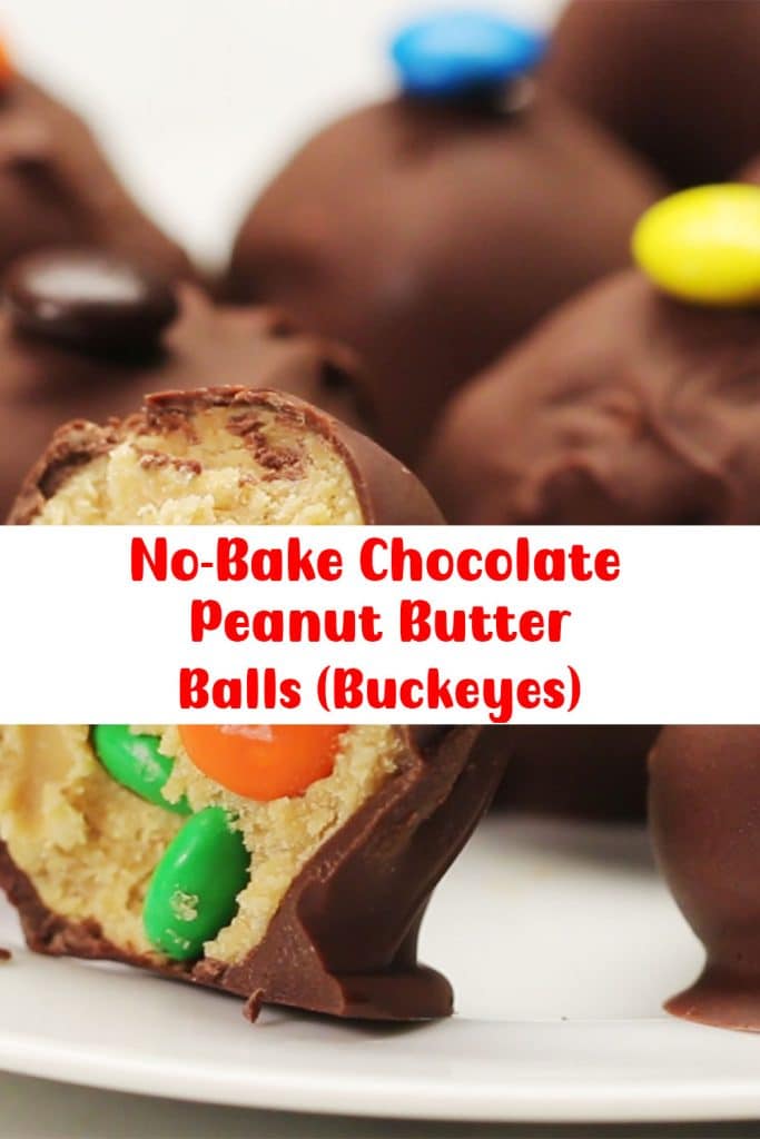 No-Bake Chocolate Peanut Butter Balls (Buckeyes) 3