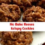 No Bake Reeses Krispy Cookies 2