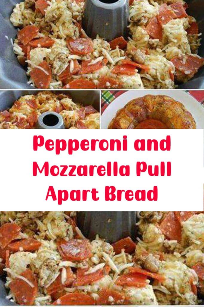 Pepperoni and Mozzarella Pull Apart Bread 2