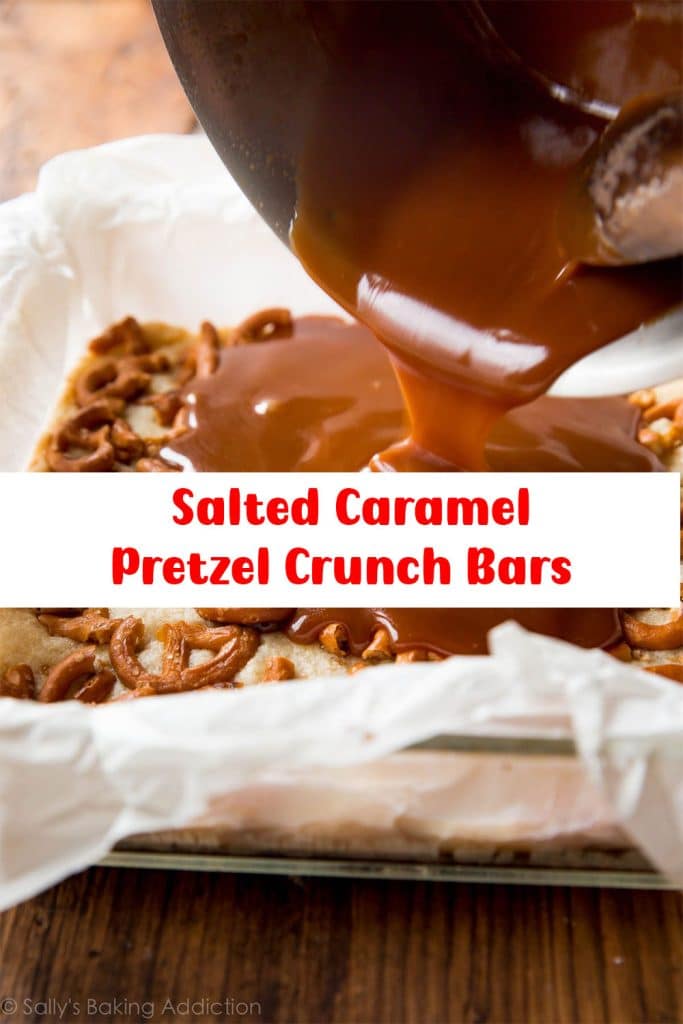 Salted Caramel Pretzel Crunch Bars 3