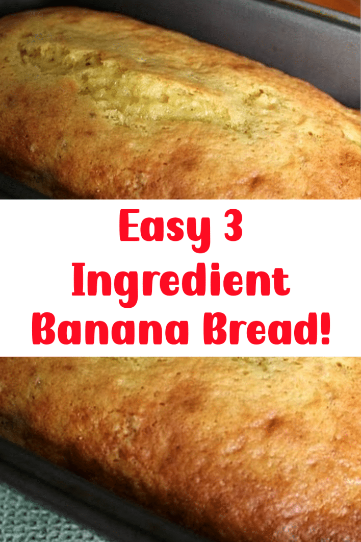 Easy 3 Ingredient Banana Bread! – just Recettes