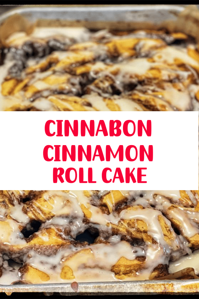 CINNABON CINNAMON ROLL CAKE 3
