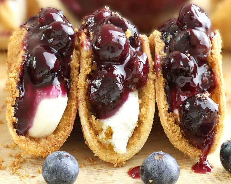 Blueberry Cheesecake Tacos
