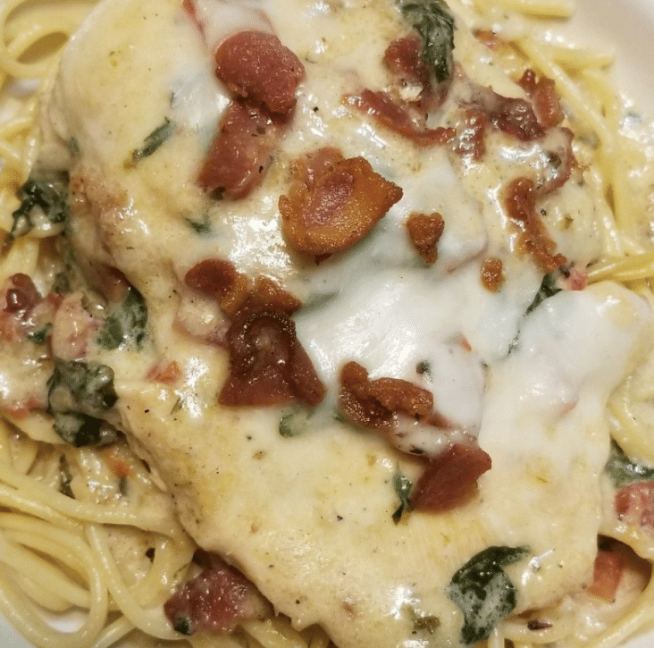 BACON & CHEESE SMOTHERED GARLIC CHICKEN 1