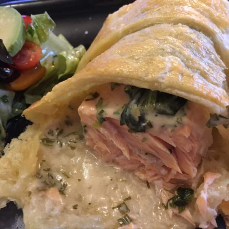 HERB COATED SALMON IN PUFF PASTRY 1