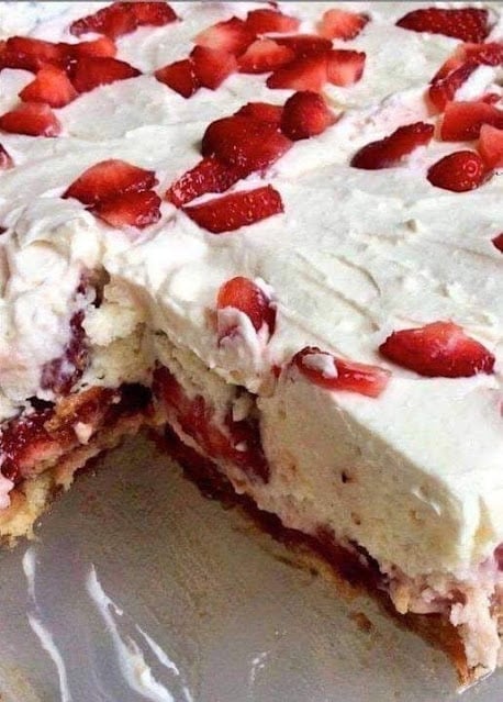 No Bake Strawberry Shortcake 1
