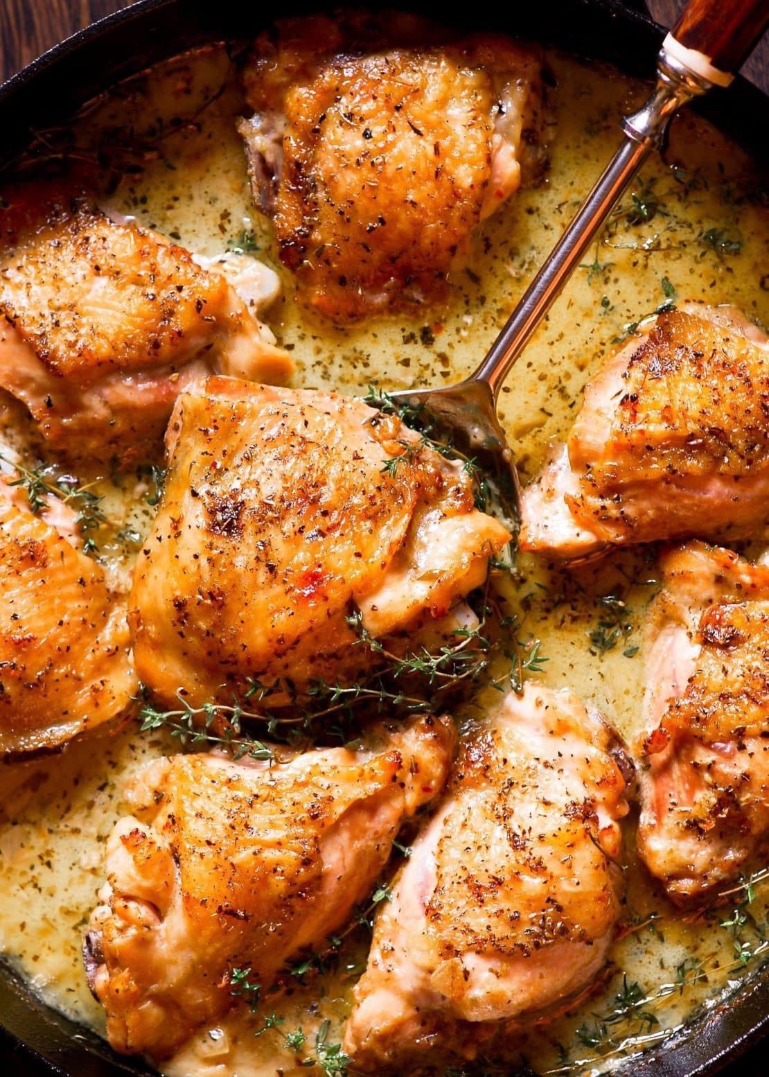 Herb Roasted Chicken Thighs - the kind of cook recipe