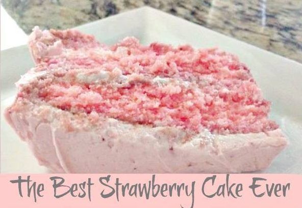 The Best Strawberry Cake Ever 1
