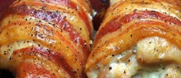 Bacon Wrapped Cream Cheese Stuffed Chicken Breast 15