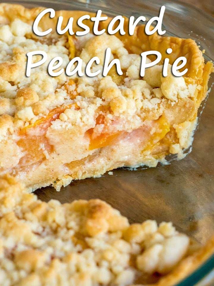 Custard Peach Pie 1