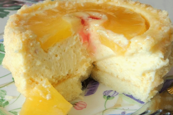 Pineapple Cake with Cheese Cake Filling 1