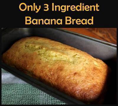 3 Ingredient Banana Bread 1