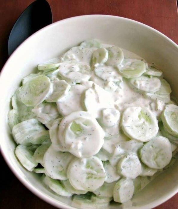 Easy Creamy Cucumber Salad Recipe 1