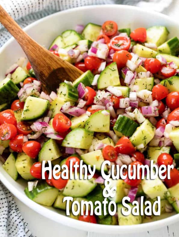Healthy Cucumber & Tomato Salad 1