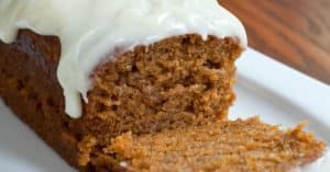 Our Favorite Frosted Pumpkin Bread