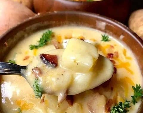 Soupe potatoes and chicken