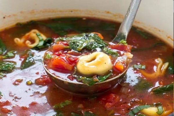 TORTELLINI TOMATO AND SPINACH SOUP