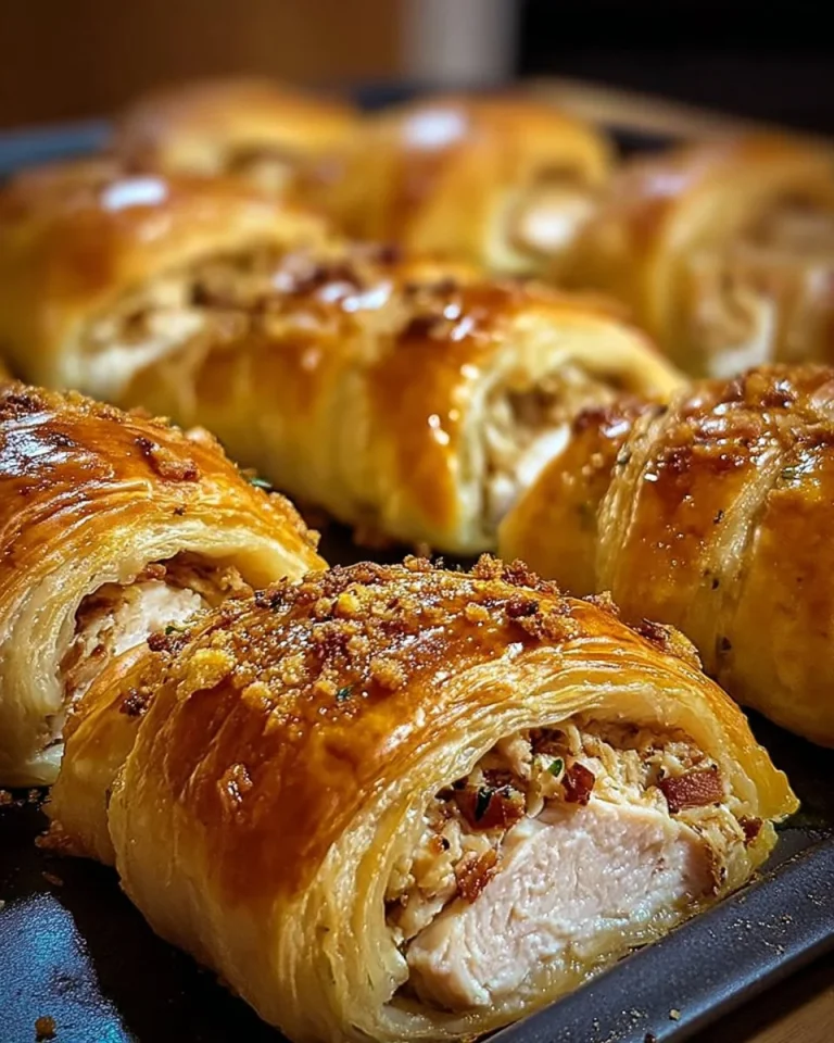 Baked Chicken Stuffed Crescent Rolls