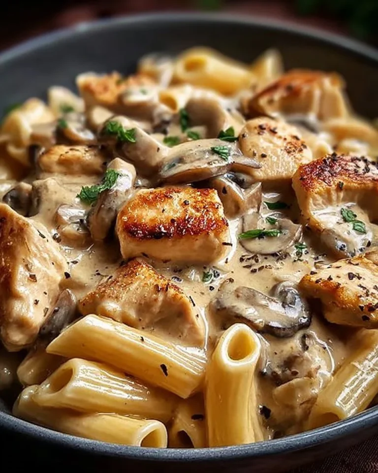 Creamy Chicken & Mushroom Pasta