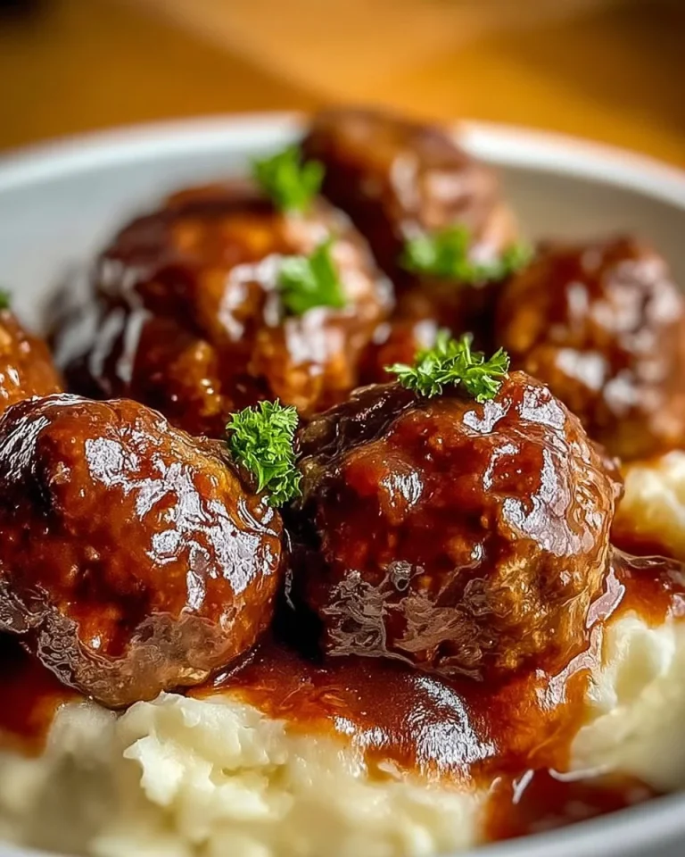 Crock Pot French Onion Meatballs