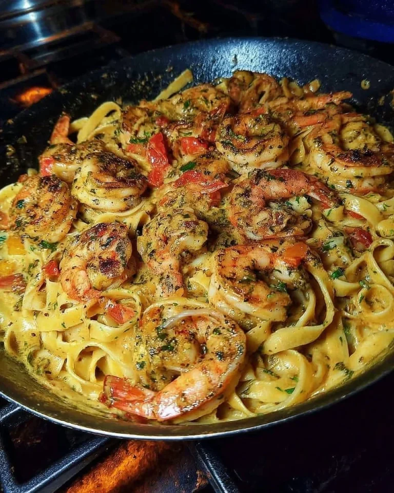 Jerk Shrimp Fettuccine