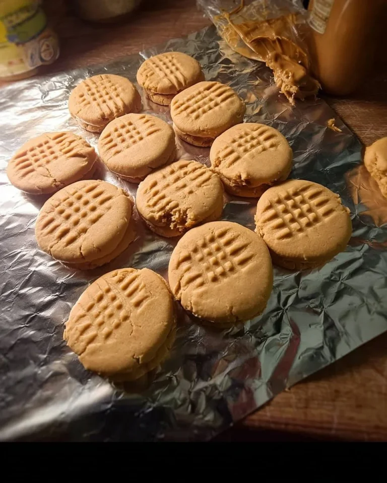 Peanut Butter Cookies with Just Three Ingredients