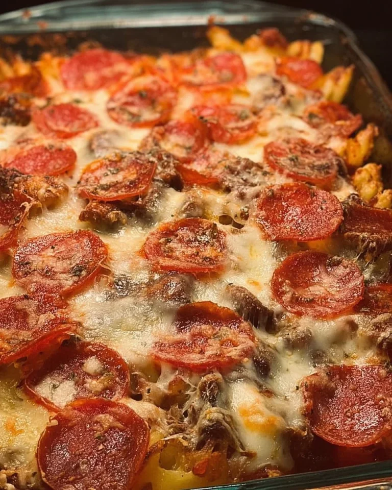 Pepperoni Pizza Casserole