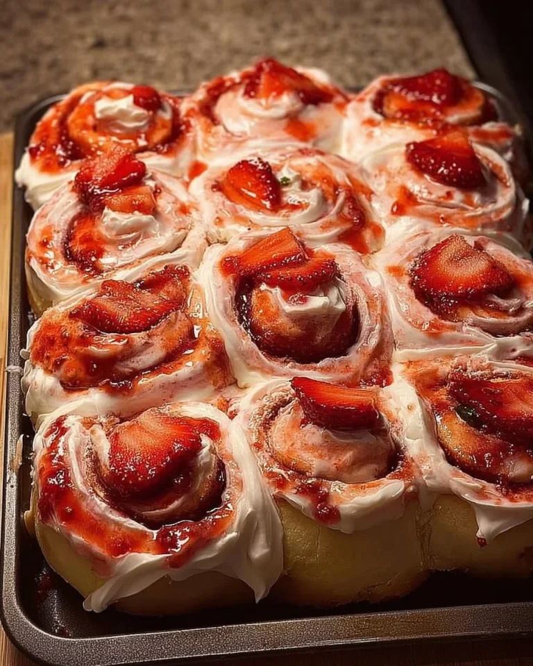 Strawberry Cheesecake Cinnabon Rolls